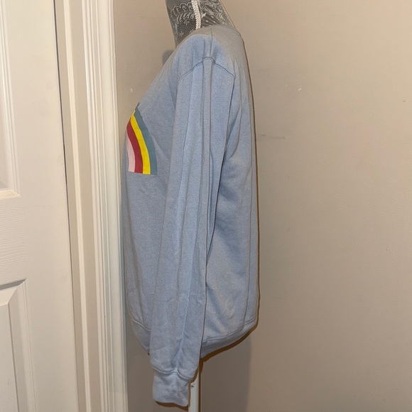 Blue Snoopy Sweatshirt with Rainbow size medium - Picture 4 of 5